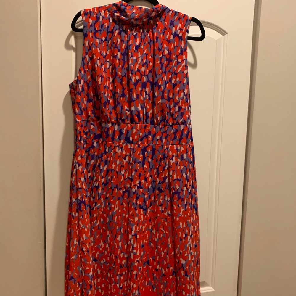 Voir Voir Women tie neck fit and flare dress